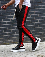 Striped Red Track Pants