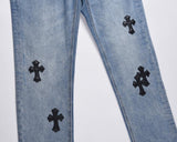 Premium Crossed Denim Jeans