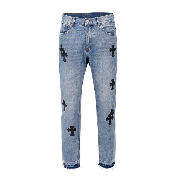 Premium Crossed Denim Jeans