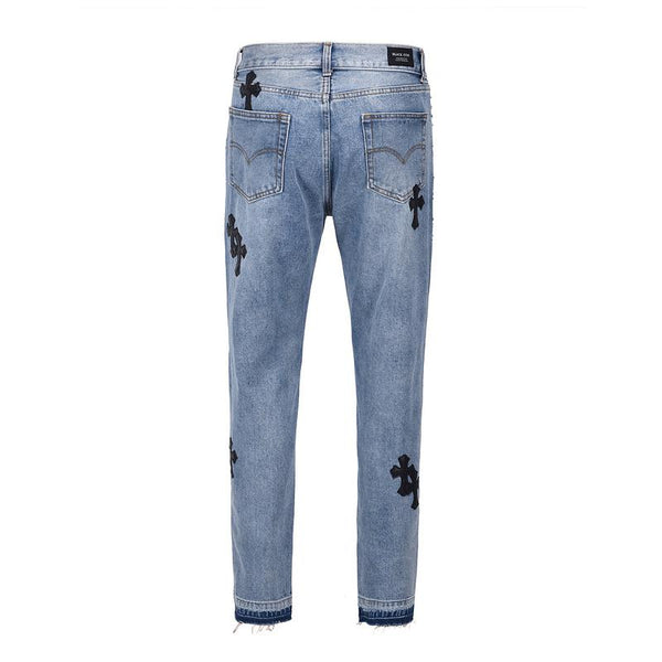 Premium Crossed Denim Jeans